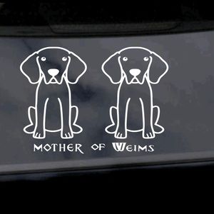 Weimaraner Mom Car Decal